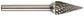 1/2 Inch Pointed Tree 1/4 Inch Shank Sg-5 Carbide Bur
