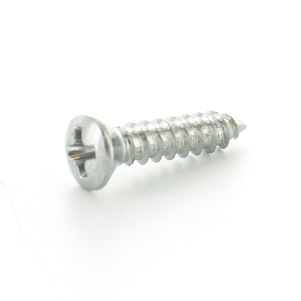 #8 x 1/2 Inch Chrome Alloy Steel Oval Head Type-Ab Self-Tapping Sheet Metal Screw