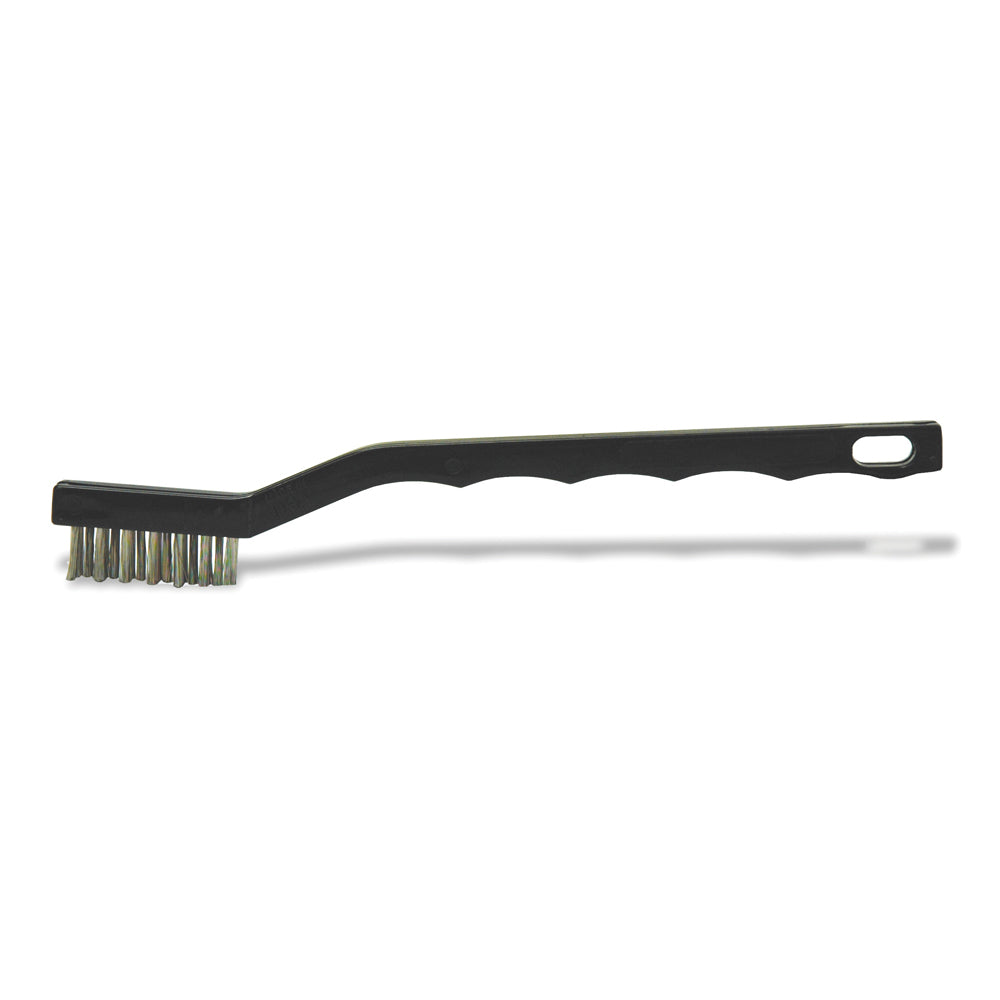 7 Inch Toothbrush Style Plastic Handle Brass Bristle Handy Cleaning Scratch Brush