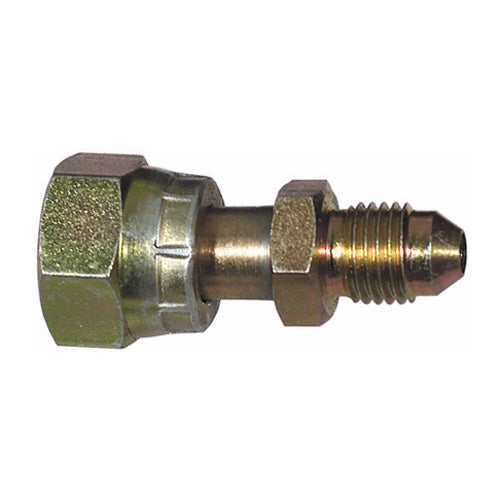 5/8 Inch 5000 psi Zinc Plated Yellow Dichromate Carbon Steel Male Jic 37 Degree To Female O-Ring Swivel Adapter