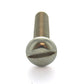 #8-32 x 1-1/2 Inch Coarse Plain 18-8 (A2) Stainless Steel Slotted Drive Round Head Machine Screw