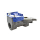 1/2-14 NPTF (National Pipe Taper Fuel) Blue Urethane Seal Plated Aluminum Service Premium Gladhand