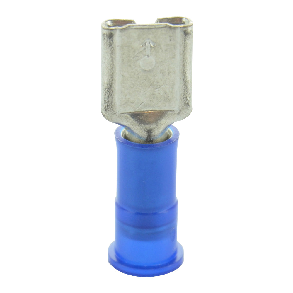 16-14 Gauge Female Quick Disconnect 3/16" Tab Ultra-Tuff Nylon Insulated Blue