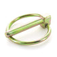 1.406 Inch Id X 0.25 Inch Od X 1.25 Inch Zinc Yellow C1010 Carbon Steel Clevis Lynch Pin
