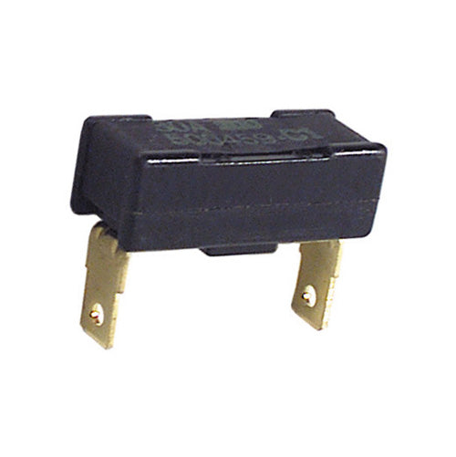 25 Amp 12 Volt Dc Thermoplastic Type Ii Modified Reset Navistar Trucks Quick-Connect Circuit Breaker With 1/4 Inch Blade Mount On 1.08 Inch Center