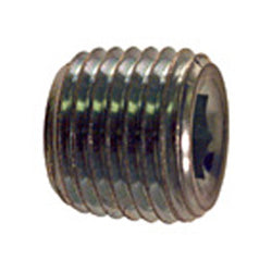 1/16 Inch 6000 psi Zinc Plated Yellow Dichromate Carbon Steel Hex Socket Plug