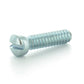 #8-32 x 3/8 Inch Coarse Zinc Plated Steel Slotted Drive Fillister Head Machine Screw