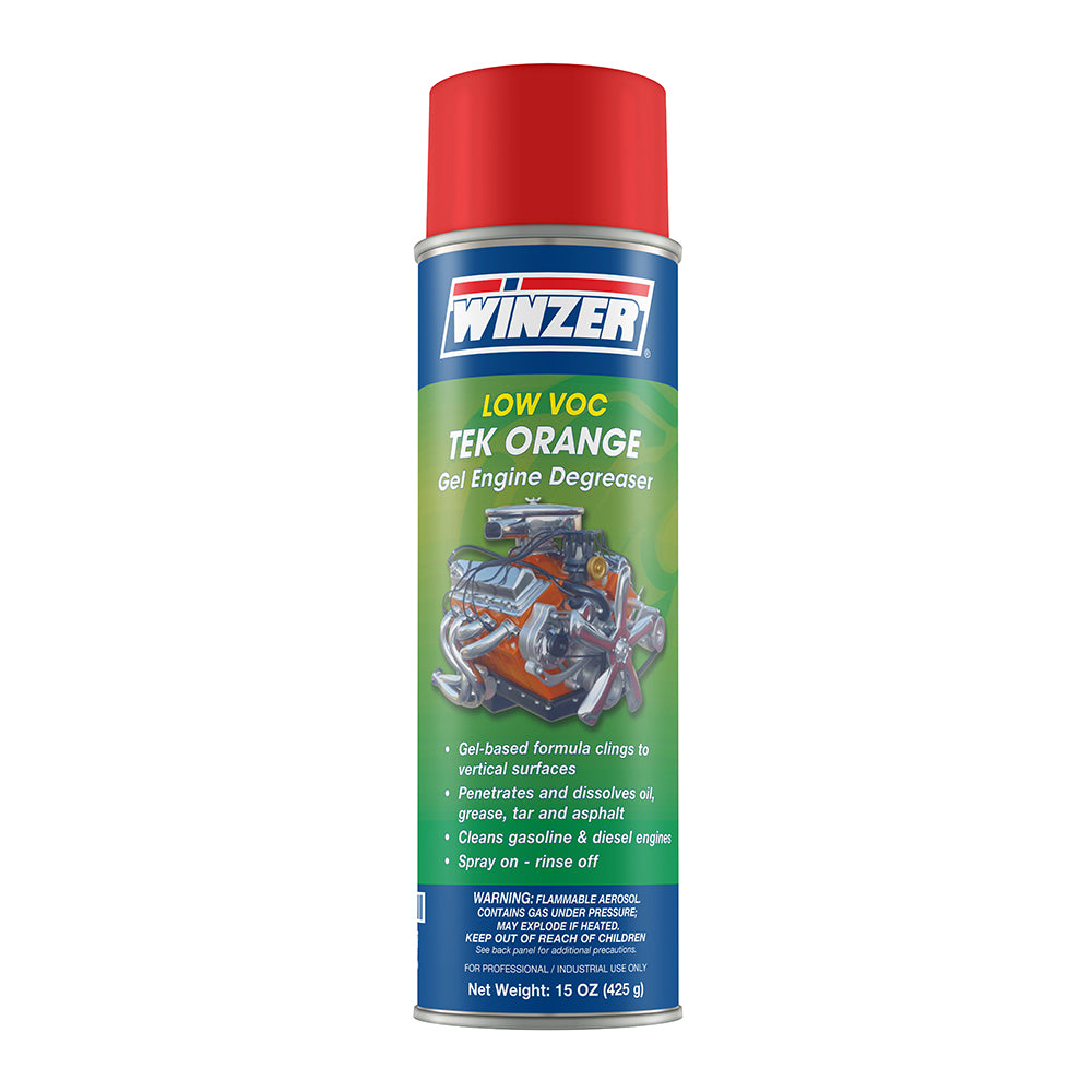 Winzer Tek Orange Low VOC Gel Engine Degreaser - 15 Oz Net Wt. Aerosol