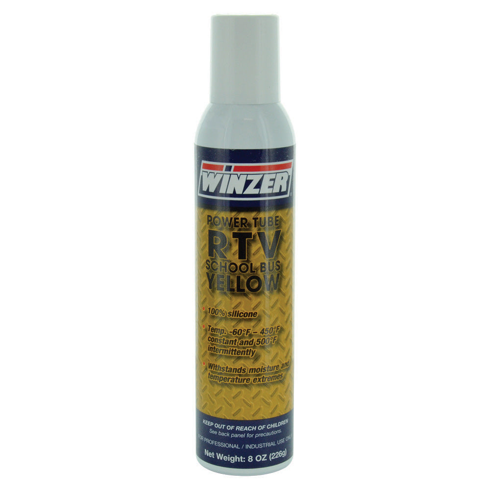 Winzer Power Tube RTV Silicone School Bus Yellow - 8 oz