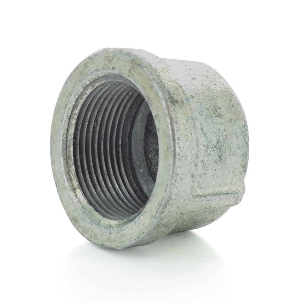 1" Schedule 40  Female NPT Galvanized Welded Malleable Iron Pipe End Cap USA