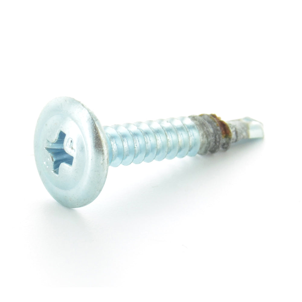 #8-18 x 1/2 Inch Zinc Plated Steel #2 Point Modified Truss Head Self-Drilling Tek Screw