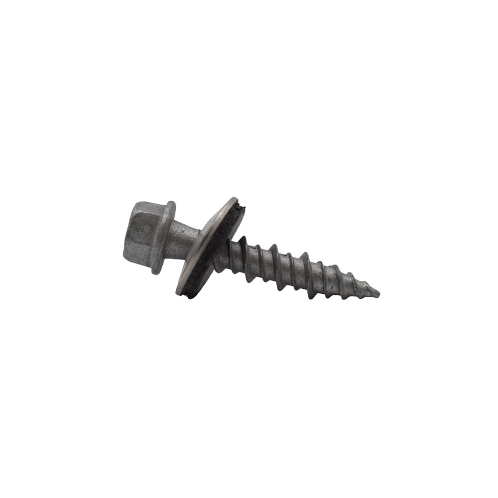 #10 x 1" Unslotted Hi-Hex Washer Head Type 17 Screw W/Stainless Steel Bonded Sealing Washer For Metal To Wood- Weather Coated