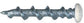 3/16 Inch x 1-1/4 Inch Chrome Plated Concrete Screws Wall-Dog™ Anchor - 100 Per Box