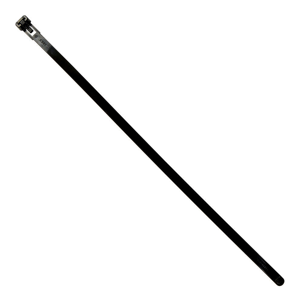 Wire Tie Releasable 6" Blk