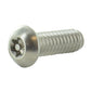 1/4-20 x 3/4 Inch Stainless Steel Torx Pin Button Head Tamper Resistant Machine Screw