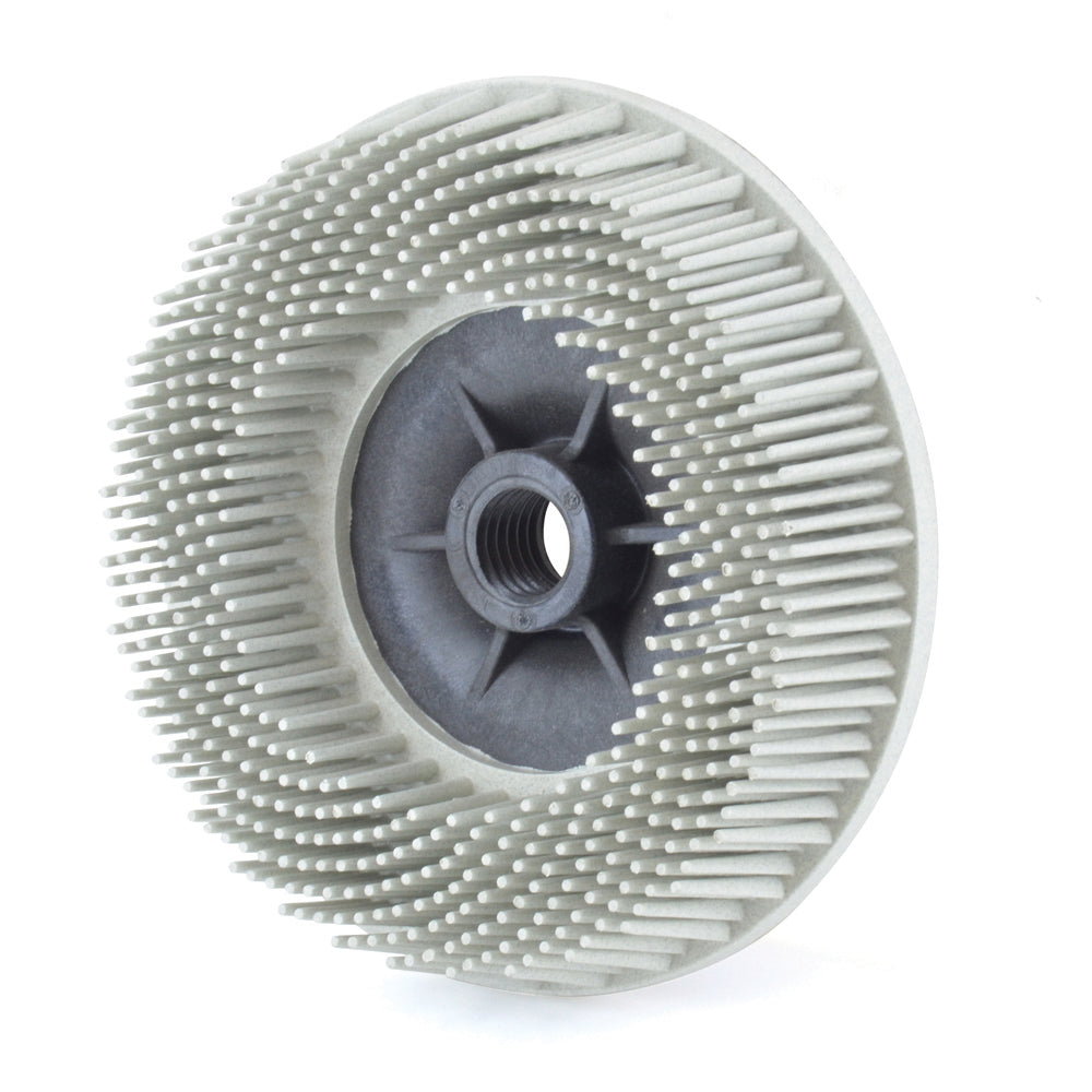4-1/2 Inch x 5/8-11 Scotch-Brite™ Bristle Disc Grade 120 Ceramic Abrasive Grain White