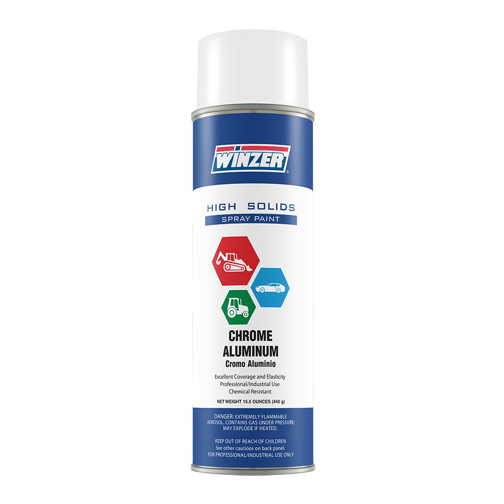 Winzer High Solids Gloss Chrome Aluminum Lacquer - 15.5 Oz Net Wt - Aerosol