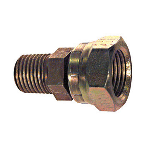 3/4 Inch 2200 psi Zinc Plated Yellow Dichromate Carbon Steel Female Pipe Swivel To Male Pipe Swivel Adapter