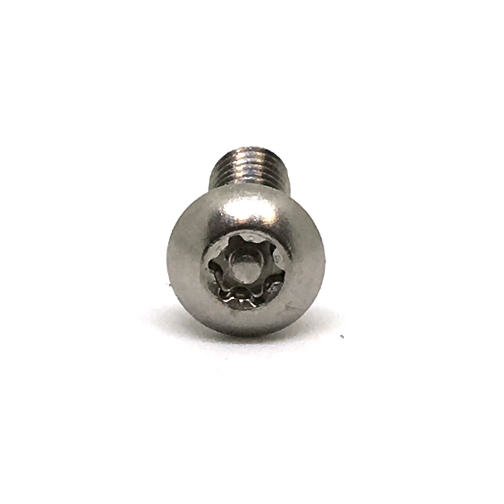 #6 x 3/4 Inch Stainless Steel Torx Pin Button Head Tamper Resistant Sheet Metal Screw