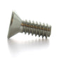 #12-24 x 3 Inch Coarse Plain 18-8 (A2) Stainless Steel #3 Phillips Drive Flat Countersunk Head Machine Screw
