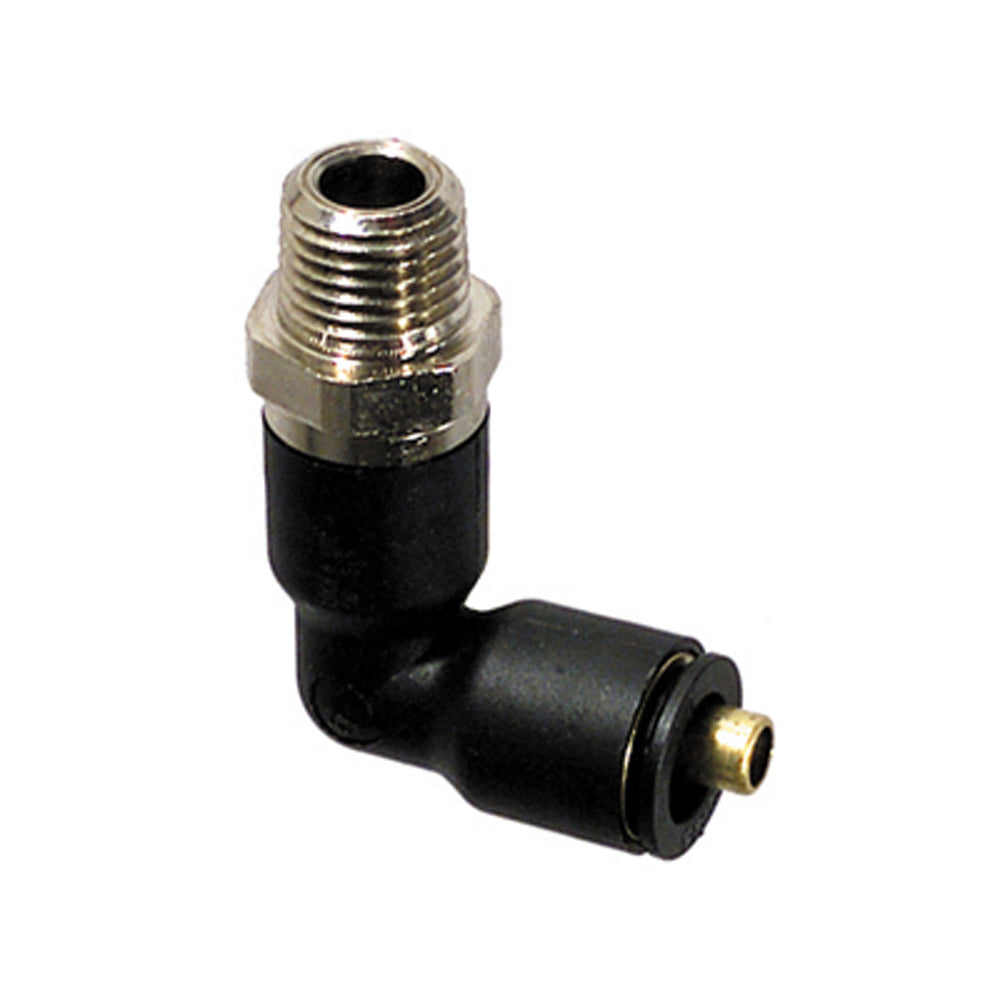 3/16 Inch x 1/8 Inch Composite/Brass Push-To-Connect D.O.T. 90-Degree Elbow Male