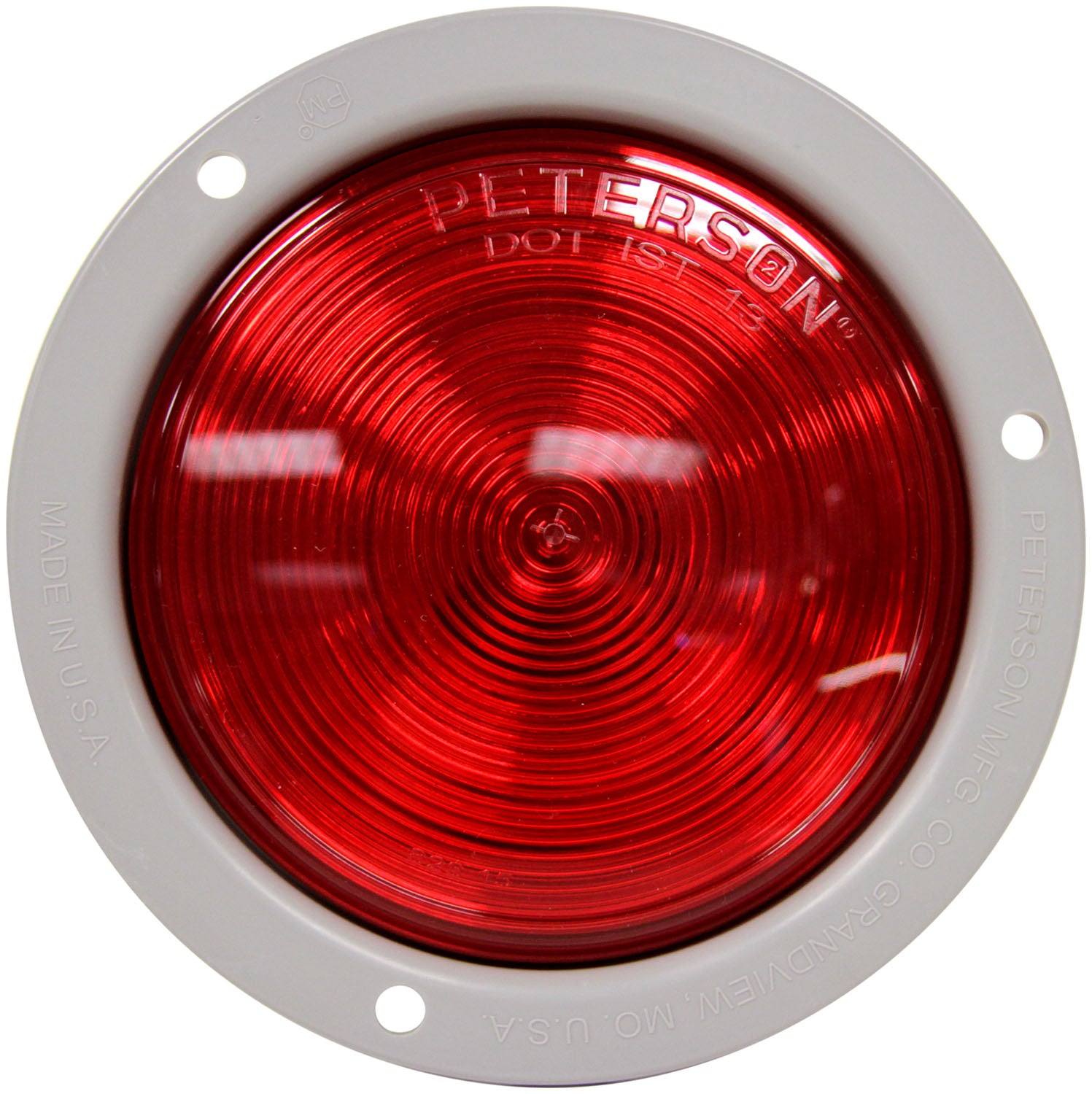 Led Stop/Turn/Tail- Round- Single-Diode- Flange-Mount 4″- Amp Connector