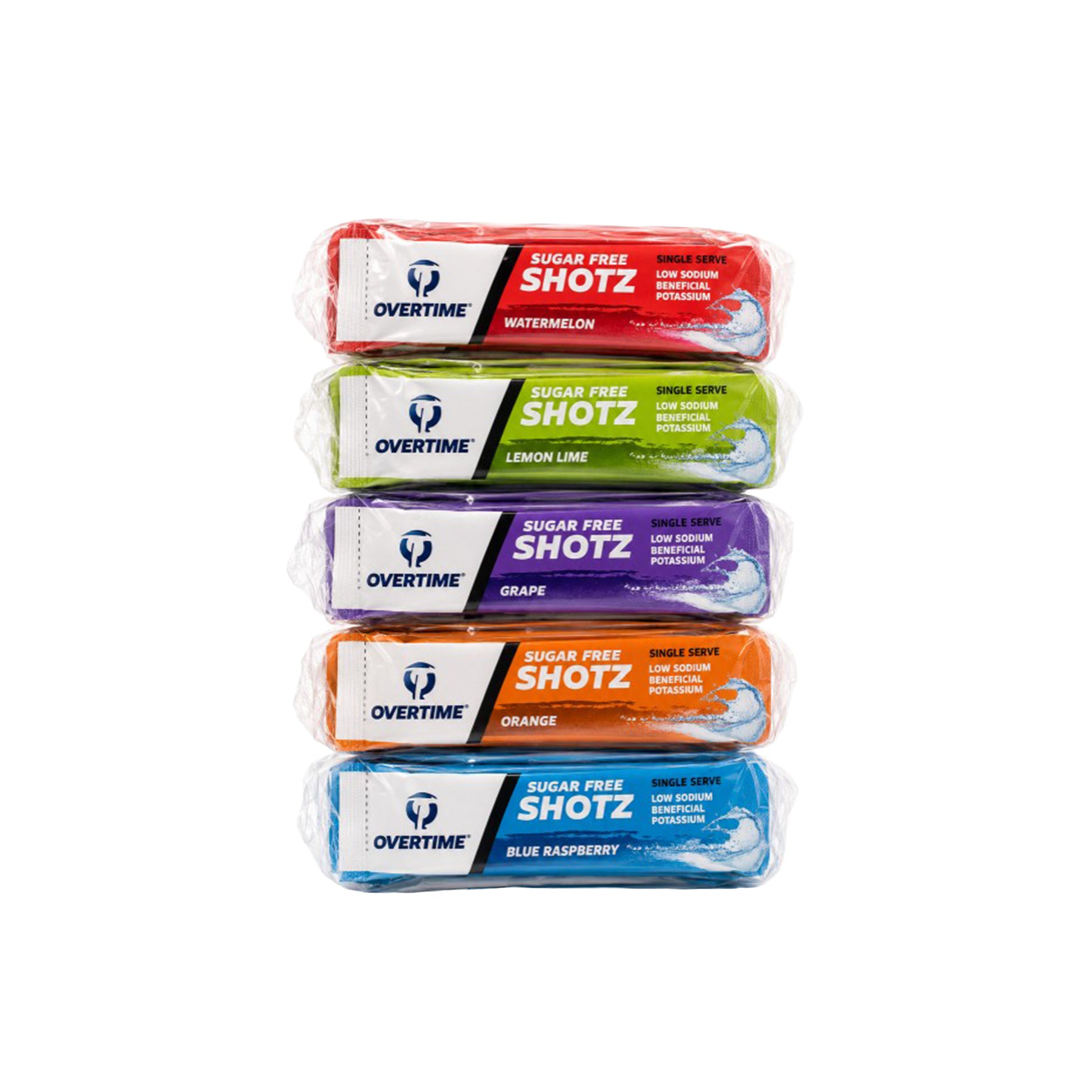 Overtime Electrolyte Freezer Pops – 5-Flavor Variety Pack- 150 Count (30 Each Flavor)