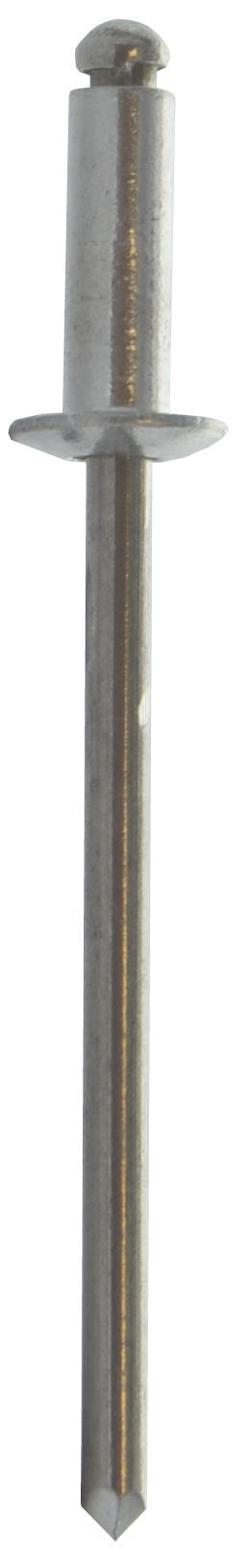 0.188 - 0.250 Inch Grip 1/8 Inch Dia x 0.4 Inch Aluminum Standard Flange Dome Head Blind Rivet