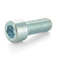 M8 x 1.25 x 18 mm Coarse Clear Zinc Alloy Steel Socket Cap Screw