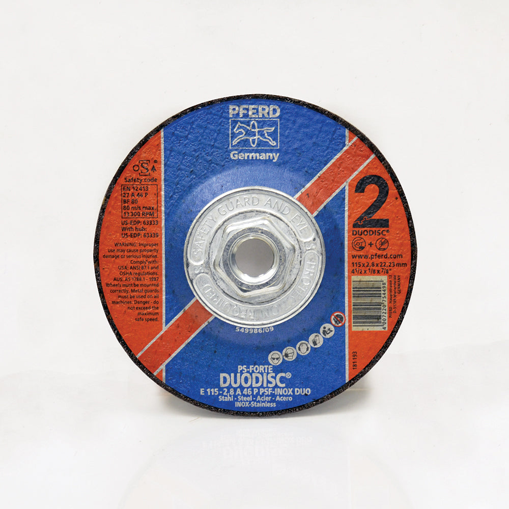 4-1/2 Inch x 1/8 Inch x 5/8 Inch-11 Type 27 Duo Disc Combo Grinding and Cutting Wheel