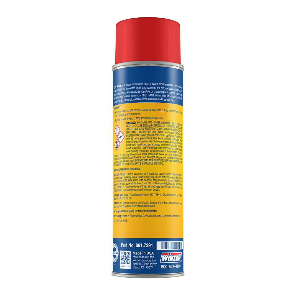 Winzer Cool Spray Non-Flammable Tool Coolant - 18 Oz Net Wt. - Aerosol