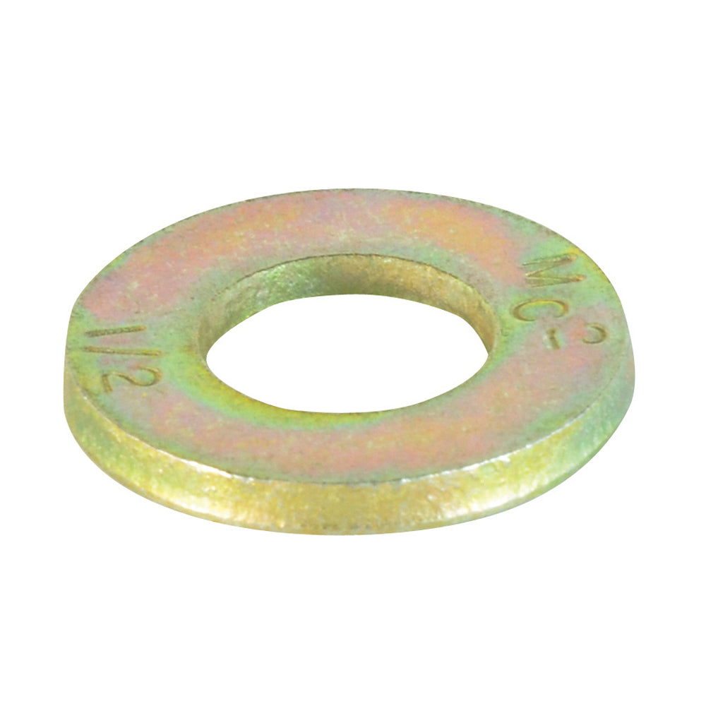 1 Inch Yellow Zinc Grade 8 Sae Extra Thick Flat Washer
