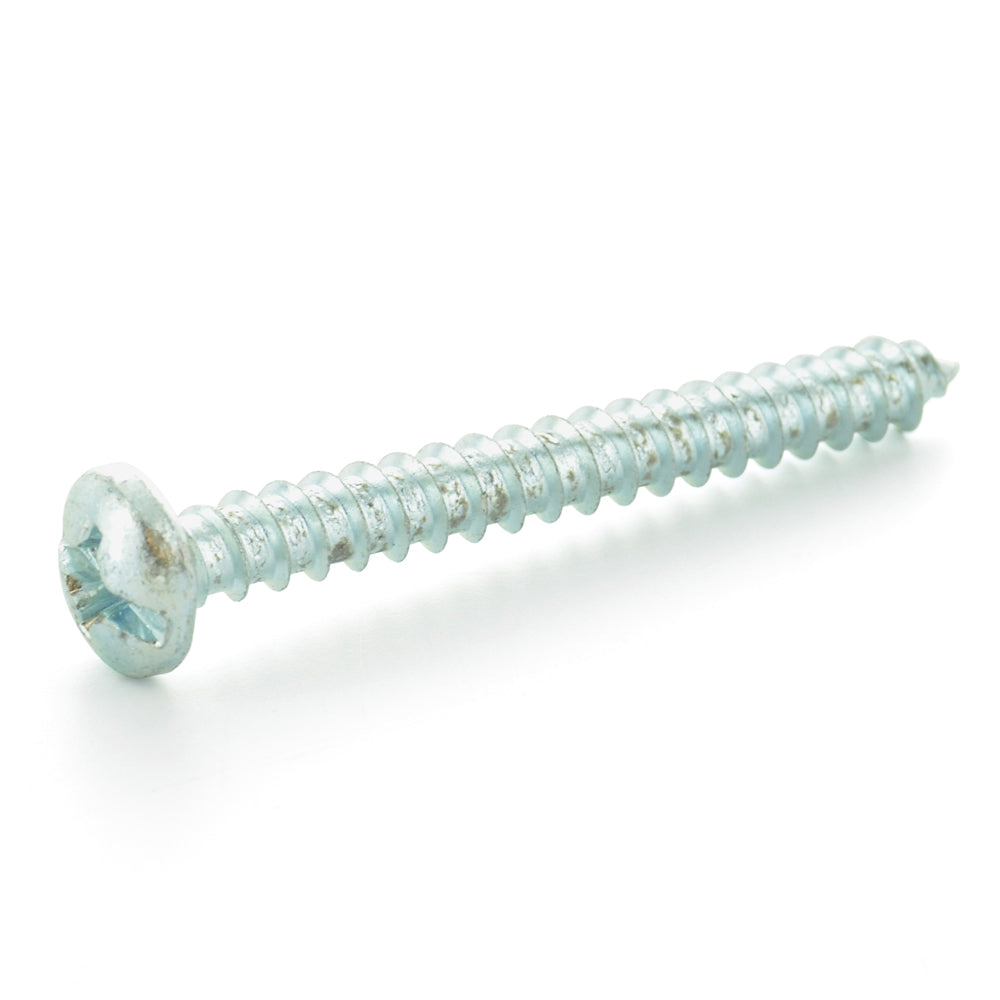 #6-20 x 1 Inch Zinc Plated Low Carbon Steel Pan Head Type-A Self-Tapping Sheet Metal Screw