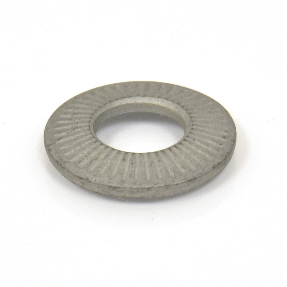 M6 Zinc Plated Steel Conical Ribbed Serrated Washer - Clearance