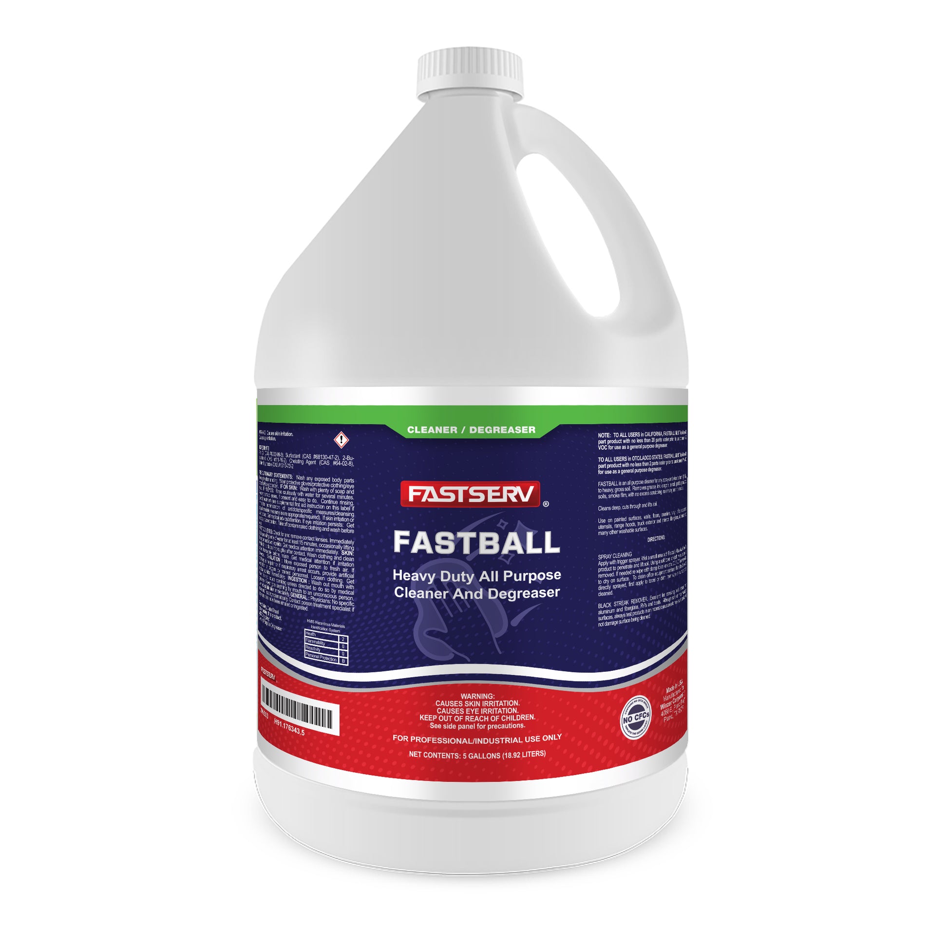 Fastserv Fastball Heavy-Duty All-Purpose Cleaner & Degreaser - 1 Gallon Bottle