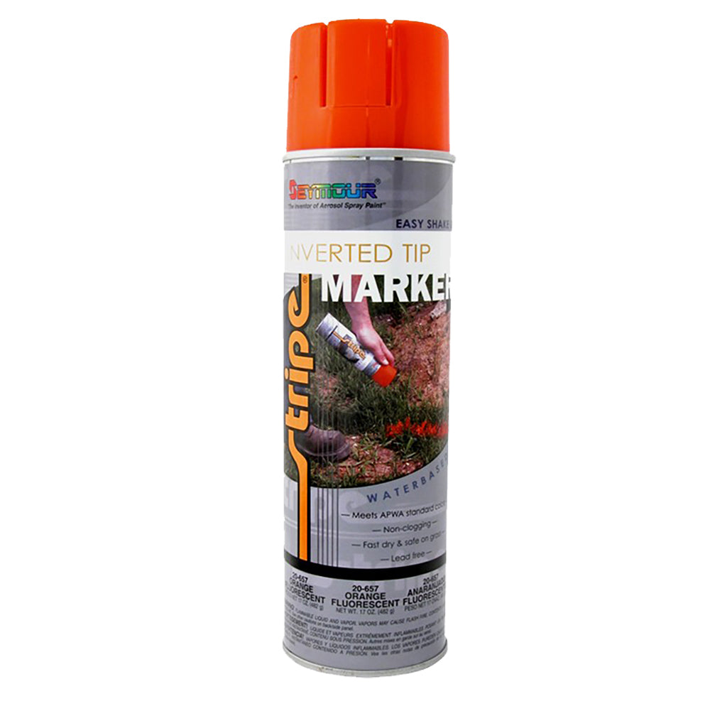 Seymour Utility Marking Paint Aerosol Fluorescent Red / Orange - 20 oz