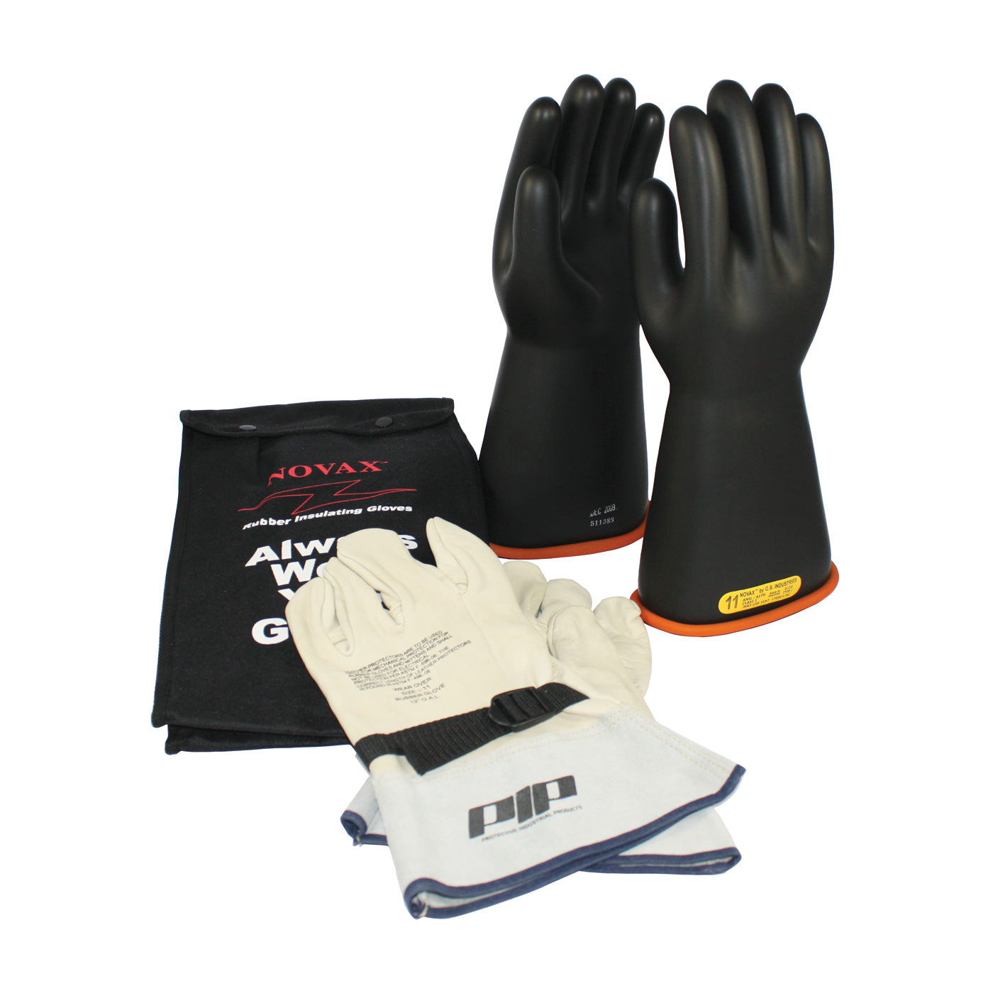 Class 2 Rubber Insulating Lineman Glove Safety Kit