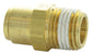 1/2 Tube X 1/2 Inch Brass Male Push On Air Brake Connector