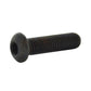 1/4-28 x 1 Inch Coarse Black Oxide Steel Button Head Socket Cap Screw USA