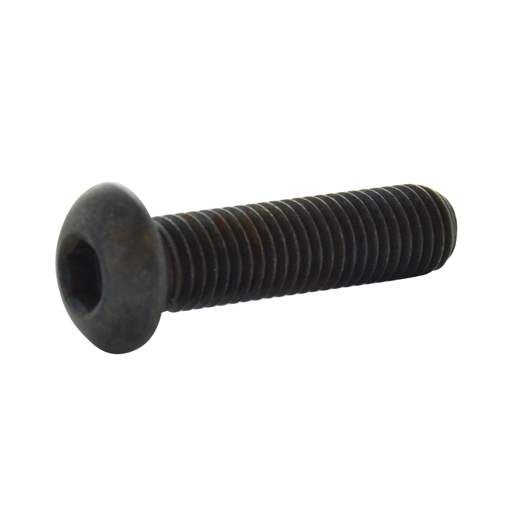 #10-32 x 1/4 Inch Coarse Black Oxide Steel Button Head Socket Cap Screw USA