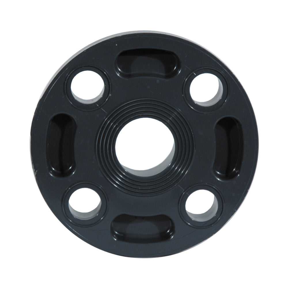 1-1/2 Inch Socket Sch 80 Dark Gray Pvc 1 Piece Flange