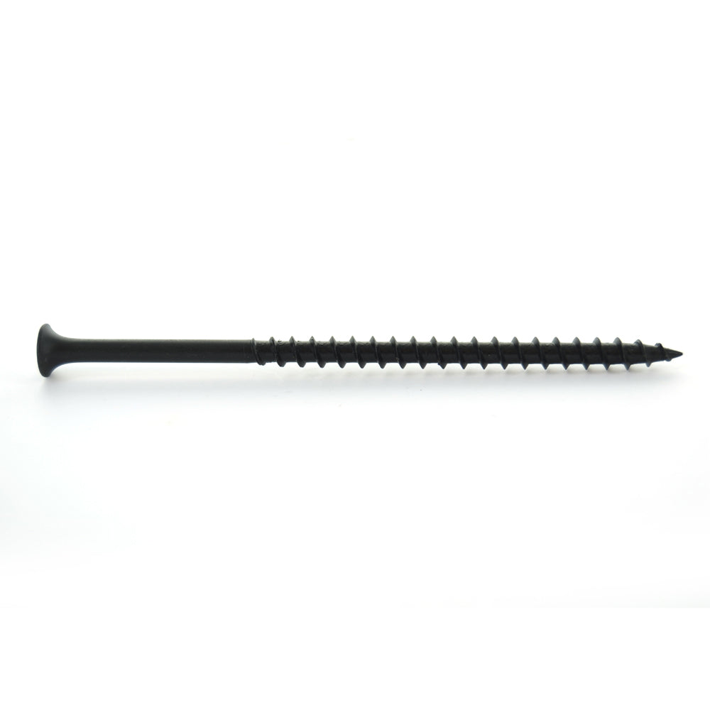 #10 x 4 Inch Coarse Type A Point #2 Phillips Drive Bugle Head Black Phosphate Steel  Drywall Screw