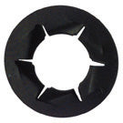 7/16 Inch Black Metal Push Nut Bolt Retainer