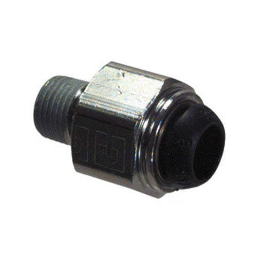 3/8 Inch x M10 Nickel Plated Brass Push-In Tube Male Connector