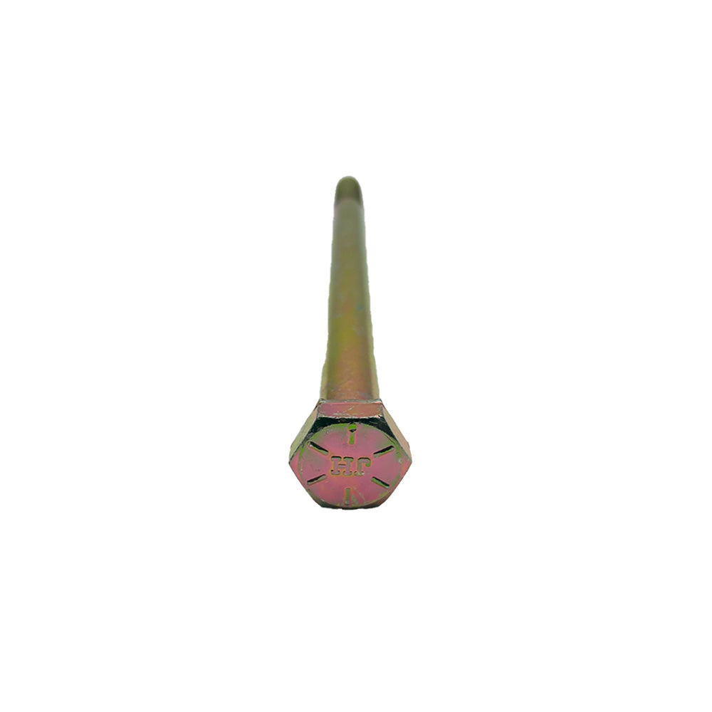 5/8-11 9 Inch Hex Head Cap Screw Grade 8 Yellow Zinc