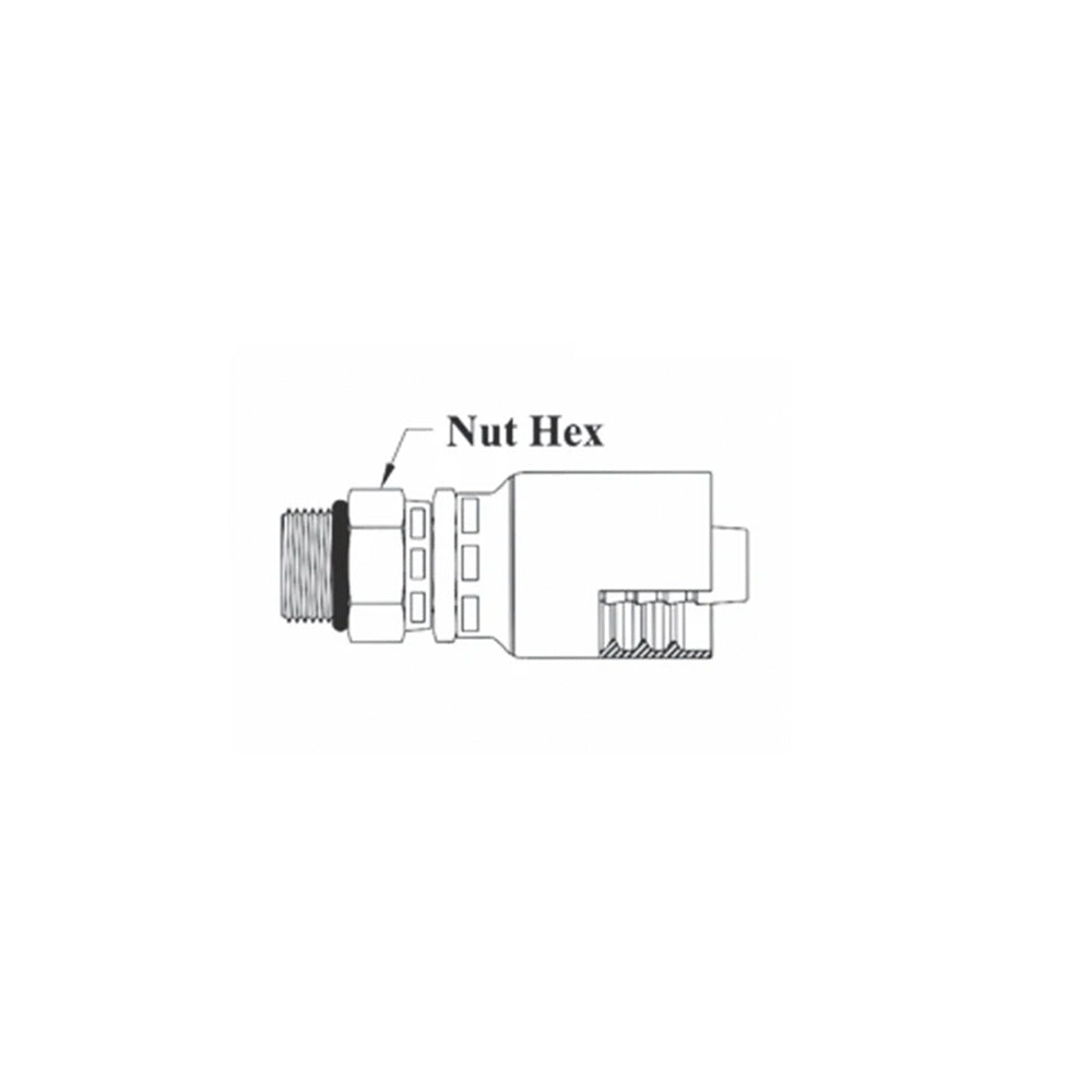1/4 inch Hose x  G-1/4-19 BSPP 60 Cone Female Swivel