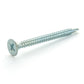 #6 x 1 Inch Type A Point #2 Phillips Drive Bugle Head Zinc Plated Steel Drywall Self-Drilling Tek Screw