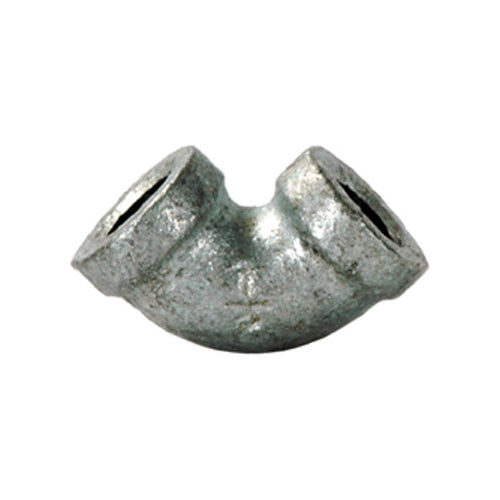 1-1/2 Inch Sch 40 Fnpt Galvanized Malleable Iron 90 Degree Elbow
