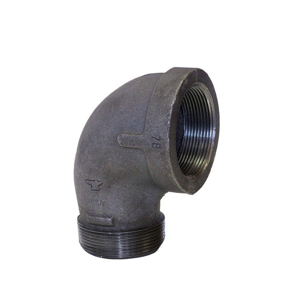 3/4" Schedule 40 Female Npt X Male Npt Galvanized Welded Malleable Iron 90 Degree Street Elbow USA