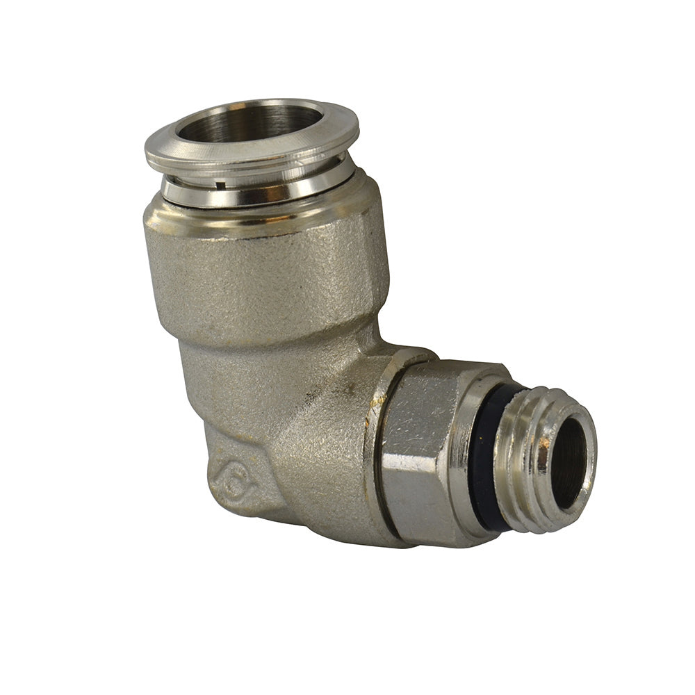 1/2 Inch Tube x 1/4 Inch Pipe Male Swivel Elbow - Universal Thread